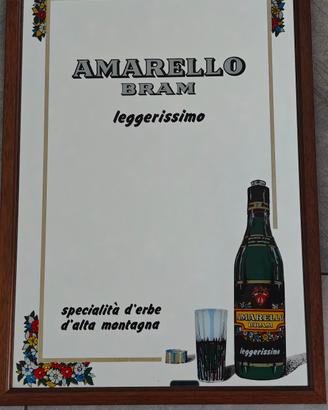 Quadro specchio vintage Amarello Bram