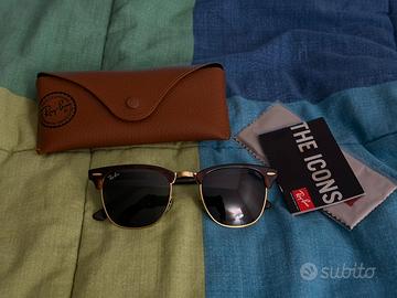 Occhiali da sole Rayban Clubmaster come nuovi