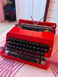 Macchina da scrivere Olivetti Valentine rossa