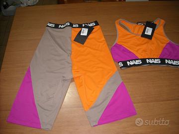 Top + pantalone NAIS per yoga running,palestra,etc