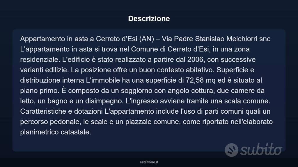 Appartamento – Cerreto d'Esi, Ancona - Vista 5