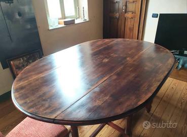 tavolo in rovere a bandelle