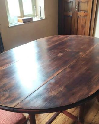tavolo in rovere a bandelle