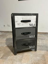 Comodino stile vintage industry