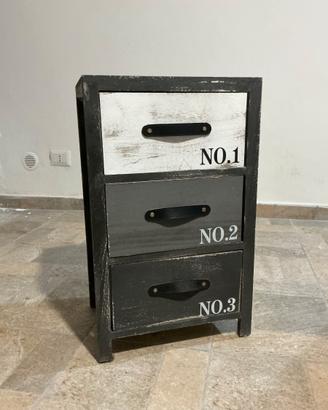 Comodino stile vintage industry