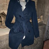 Trench Cappotto Donna Blu