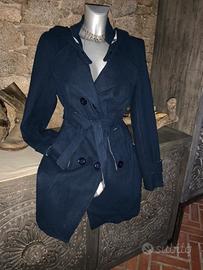 Trench Cappotto Donna Blu