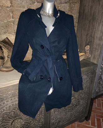 Trench Cappotto Donna Blu