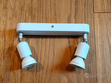 Faretto Doppio da Parete/Soffitto Bianco GU10