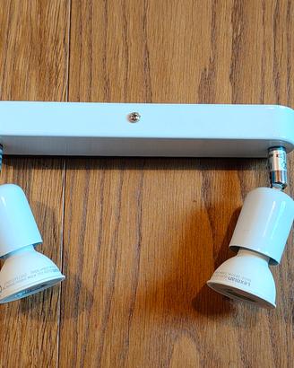 Faretto Doppio da Parete/Soffitto Bianco GU10