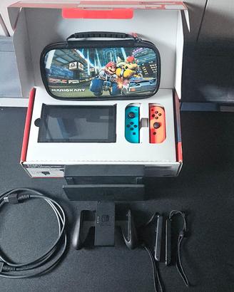 Nintendo Switch Accessori  + Custodia + Account 