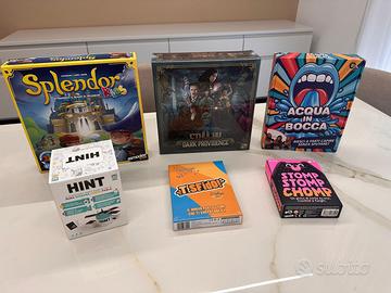 6 giochi da tavolo NUOVI SIGILLATI-lotto o singoli