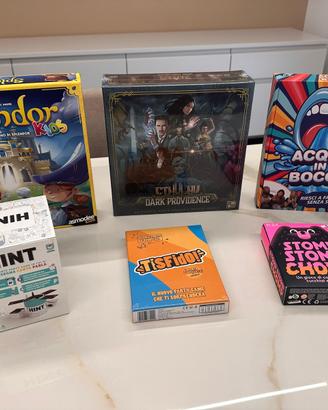 6 giochi da tavolo NUOVI SIGILLATI-lotto o singoli