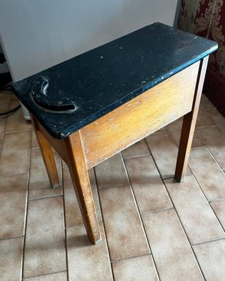 Sgabello lustrascarpe vintage anni 60