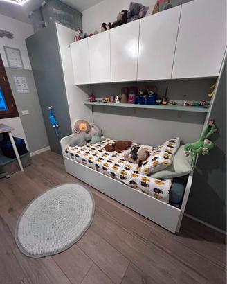 Letto doppio con letto a scomparsa