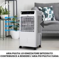 Raffrescatore evaporativo ionizzante