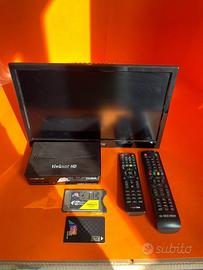 TV Camper 12V Seeview + Decoder Tivùsat + CAM 4K