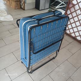 Letto singolo con materasso richiudibile 