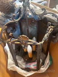 Lanterna in Metallo lavorato da restaurare