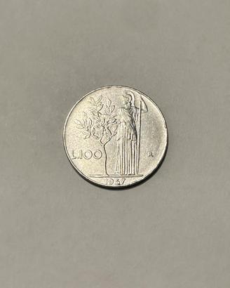 Rara moneta 100 lire 1957