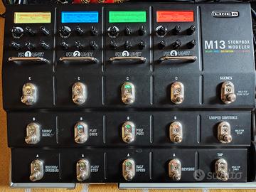 pedaliera line 6 m 13 con scatola e alimentatore 