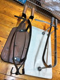 coppia di taglieri a morsa per prosciutto