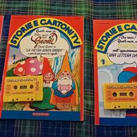 n3 riviste storie e cartoni TV + 6 musicassette