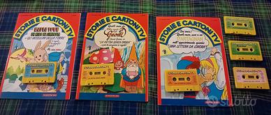 n3 riviste storie e cartoni TV + 6 musicassette