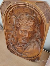 capo letto in legno di olivo
