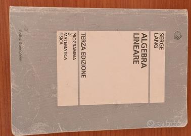 Algebra Lineare Serge Lang