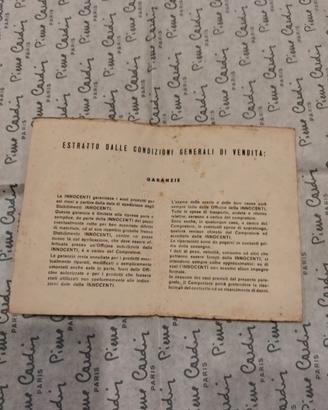 Libretto uso manutenzione Lambretta 