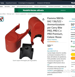 Ammortizzatore per portabici Fiamma