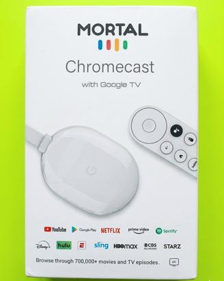 Chromecast Mortal con Google TV 2GB/16GB