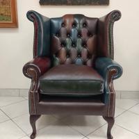 Nuova poltrona chesterfield Queen Anne harlequin 