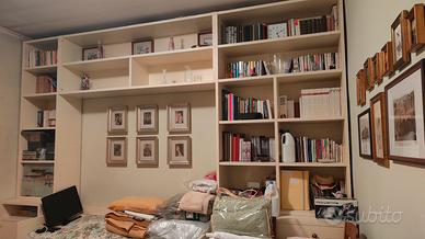 Camera ragazzi completa di libreria e armadio 