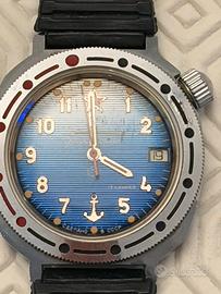 Orologio meccanico-Vostok Amphibia "Marina/ USSR
