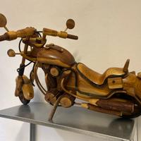 Chopper in legno con ruote mobili