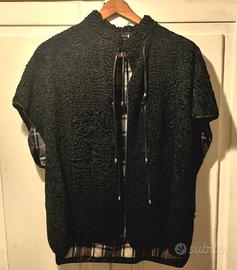 Gilet in vera pelliccia di persiano/astrakan