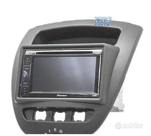 CORNICE NERA RADIO 2-DIN PER CITROEN C1 TOYOTA AYG