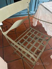 tavolo in cristallo co 6 sedie