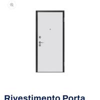 Pannello porta blindata bianco