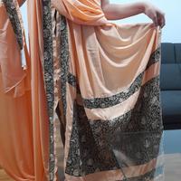 Sari orig.Vintage Seta Kalyan Silks Ricami Paillet