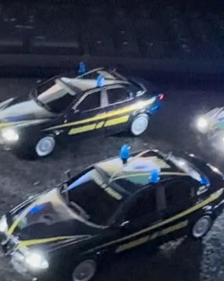 1/43 alfa 156 guardia di finanza con luci