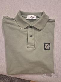 Polo Stone Island tg S verde salvia
