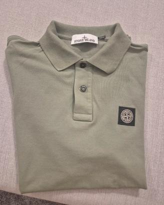 Polo Stone Island tg S verde salvia
