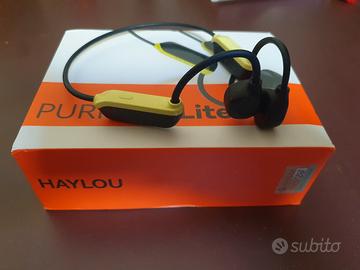 auricolari conduzione ossea haylou purefree lite