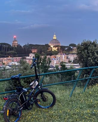 Bici elettrica Argento blu