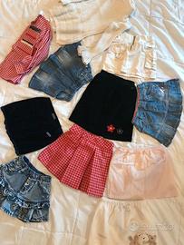 Abbigliamento gonne bimba 3/4 anni