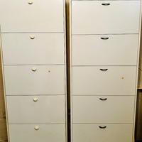 Scarpiera salvaspazio bianca slim