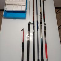 6 canne da pesca